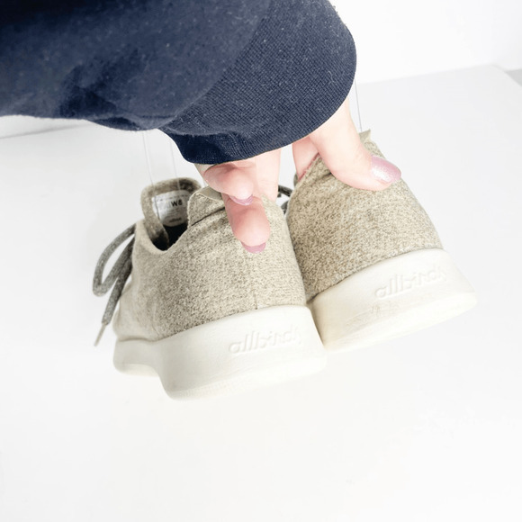 Allbirds Wool Runners Tuke Sage LE merino lace up washable knit womens 8 - Picture 3 of 6